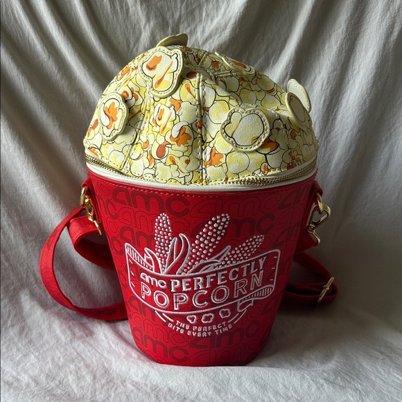 AMC Theaters x Loungefly Perfectly Popcorn Bucket Bag - Picture 1 of 4
